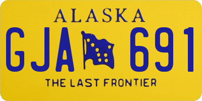 AK license plate GJA691