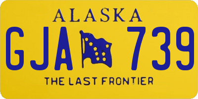 AK license plate GJA739
