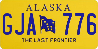 AK license plate GJA776