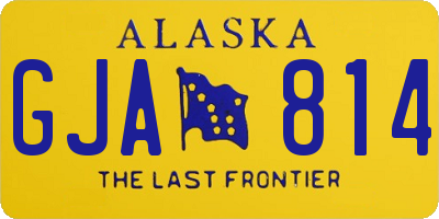 AK license plate GJA814