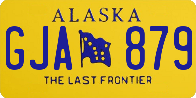 AK license plate GJA879