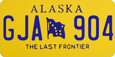AK license plate GJA904