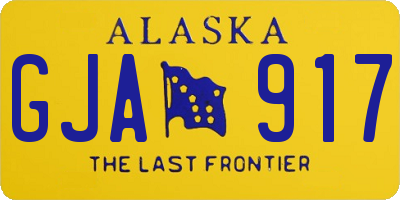 AK license plate GJA917