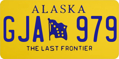 AK license plate GJA979
