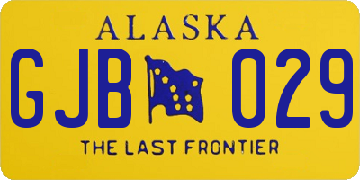 AK license plate GJB029