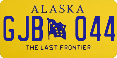 AK license plate GJB044