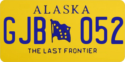 AK license plate GJB052