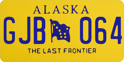 AK license plate GJB064