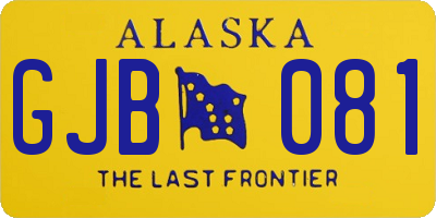 AK license plate GJB081
