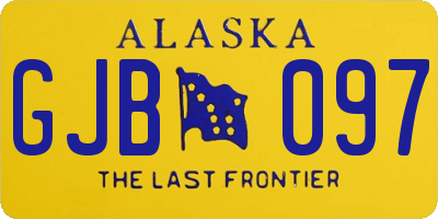 AK license plate GJB097