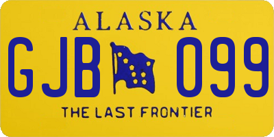 AK license plate GJB099