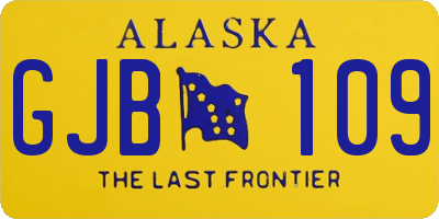 AK license plate GJB109