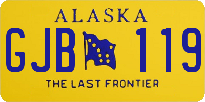 AK license plate GJB119