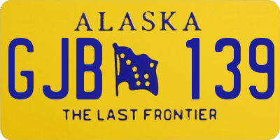 AK license plate GJB139