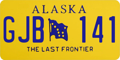 AK license plate GJB141