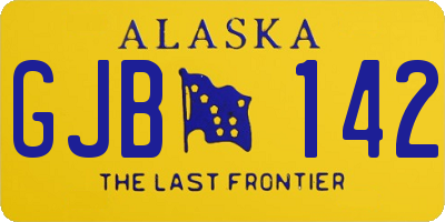 AK license plate GJB142