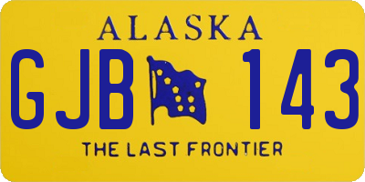 AK license plate GJB143