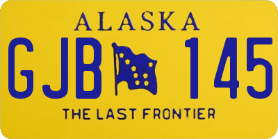 AK license plate GJB145