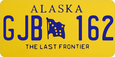 AK license plate GJB162