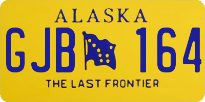 AK license plate GJB164