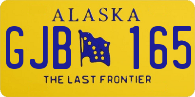 AK license plate GJB165