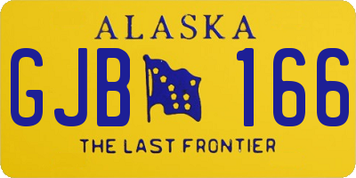 AK license plate GJB166