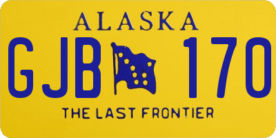 AK license plate GJB170
