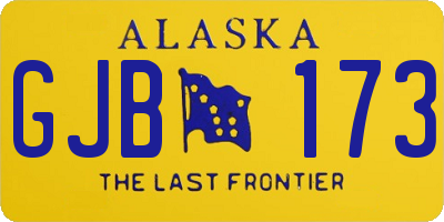 AK license plate GJB173
