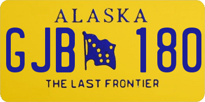 AK license plate GJB180