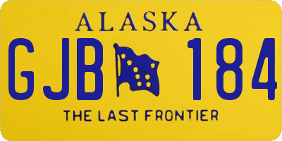 AK license plate GJB184