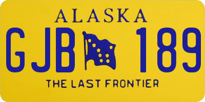 AK license plate GJB189