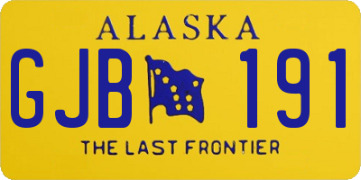 AK license plate GJB191