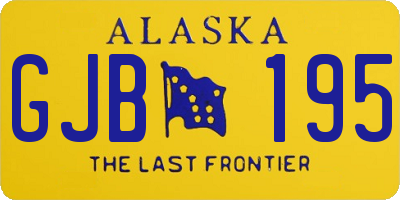 AK license plate GJB195