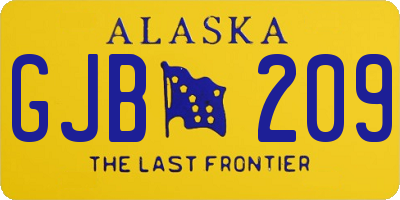 AK license plate GJB209