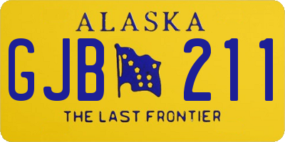 AK license plate GJB211