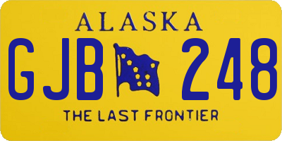 AK license plate GJB248
