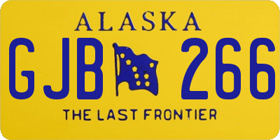 AK license plate GJB266