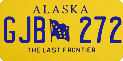 AK license plate GJB272