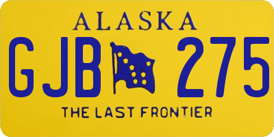 AK license plate GJB275