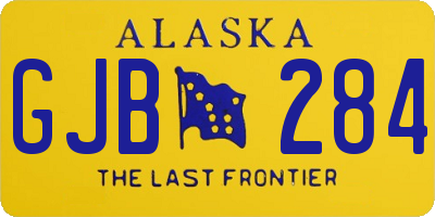 AK license plate GJB284