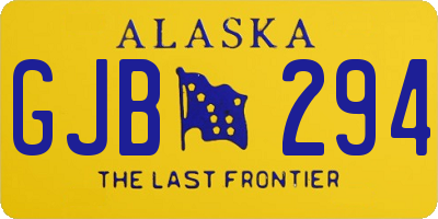AK license plate GJB294