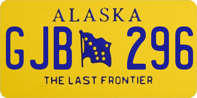 AK license plate GJB296