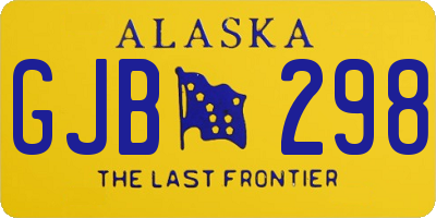 AK license plate GJB298