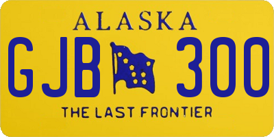 AK license plate GJB300