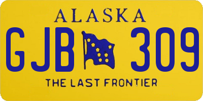 AK license plate GJB309