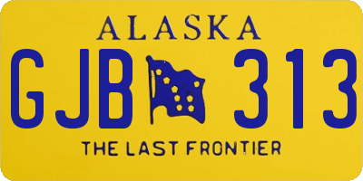 AK license plate GJB313