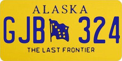 AK license plate GJB324