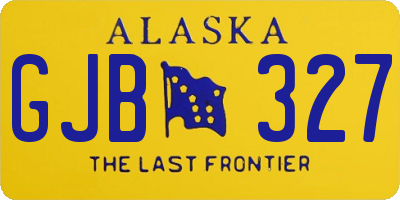 AK license plate GJB327