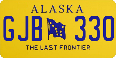 AK license plate GJB330