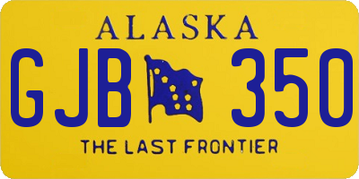 AK license plate GJB350